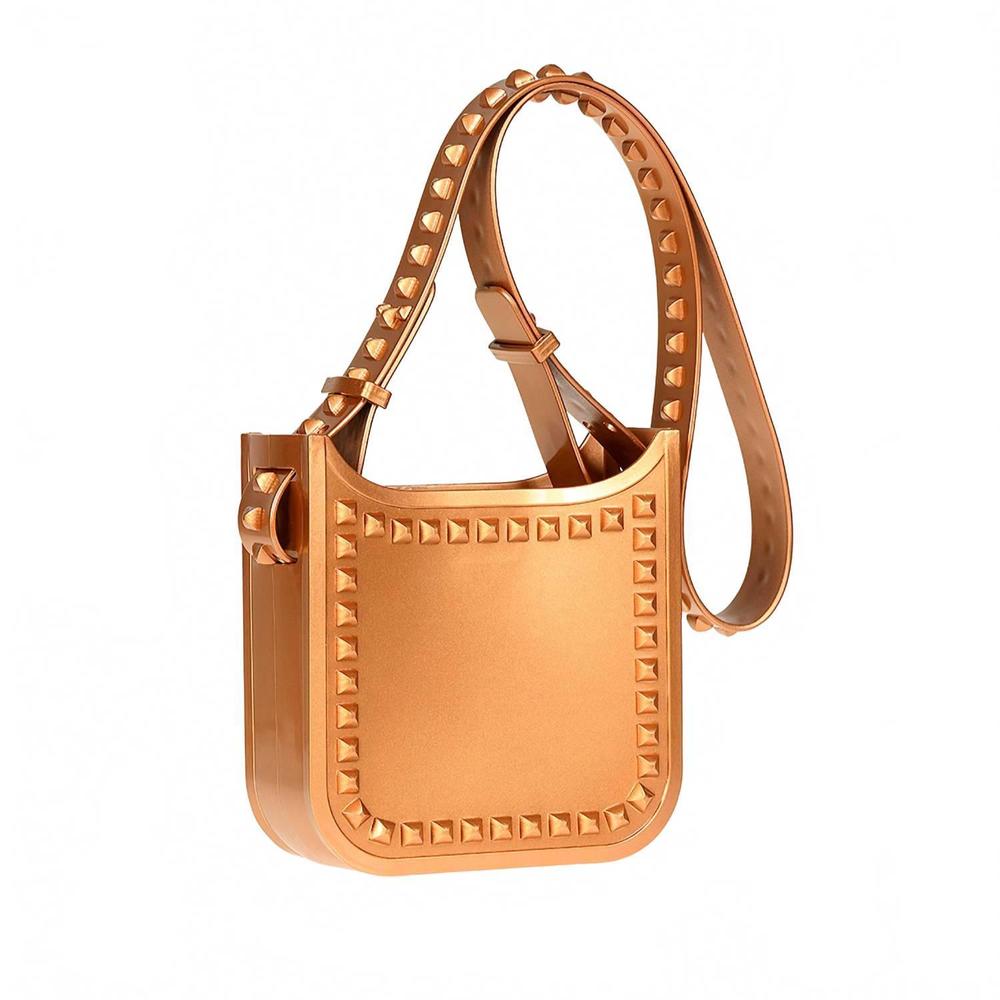 NEW CARMEN SOL women's lisa small crossbody bag in rose gold